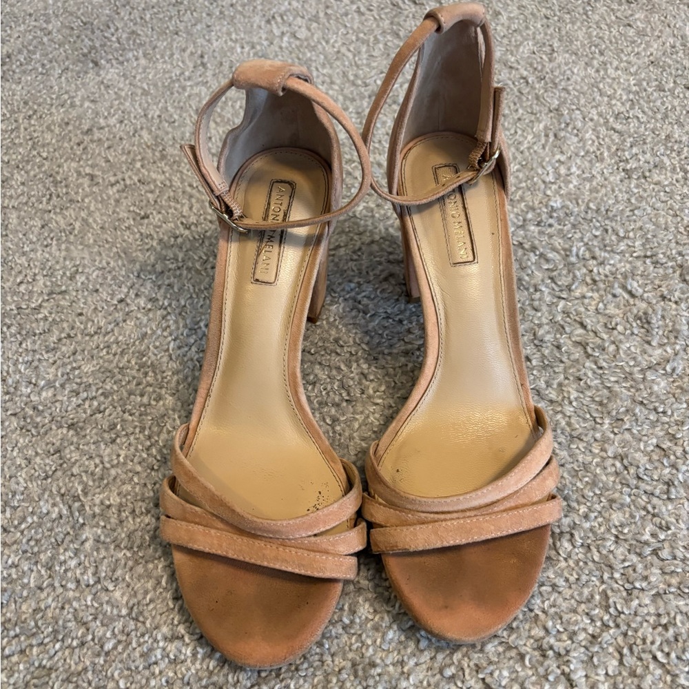 ANTONIO MELANI Blush Strappy Heels